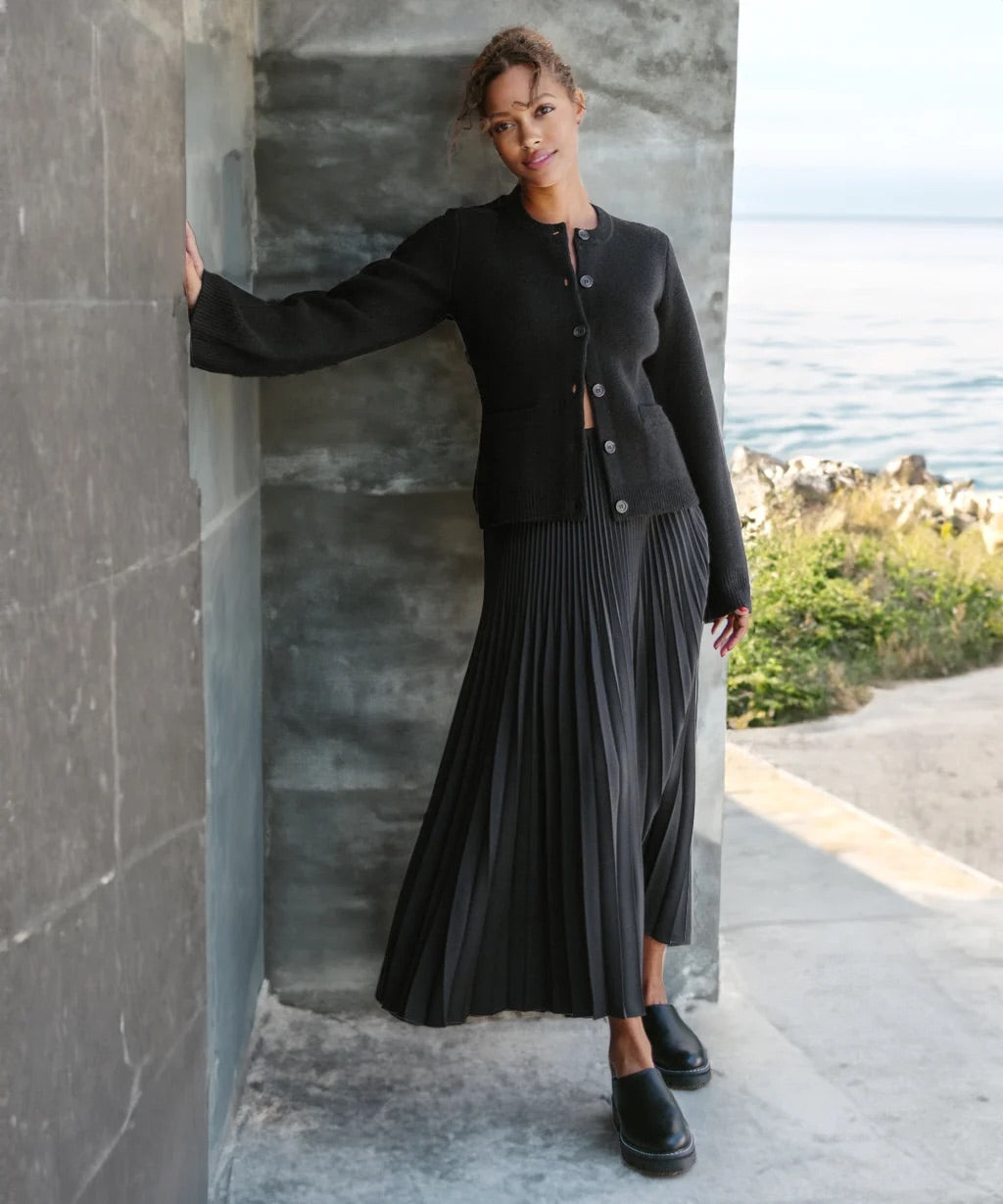 Birgit | Damen Knopf-Front Strickcardigan