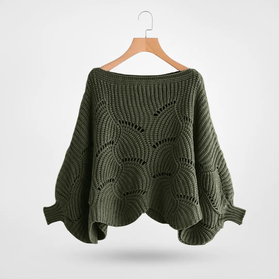 Stefanie | Damen Winter Oversized Strickpullover