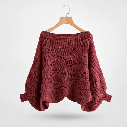 Stefanie | Damen Winter Oversized Strickpullover