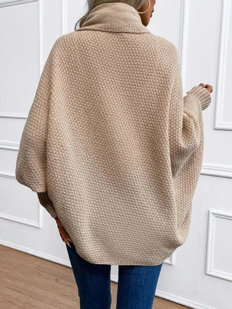 Bettina | Damen Winter Strickcardigan mit Offener Front
