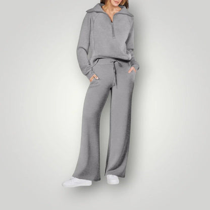 Leonie | Damen Lässiges Winter-Trainingsanzug Set