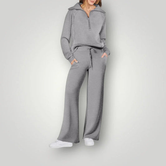 Leonie | Damen Lässiges Winter-Trainingsanzug Set