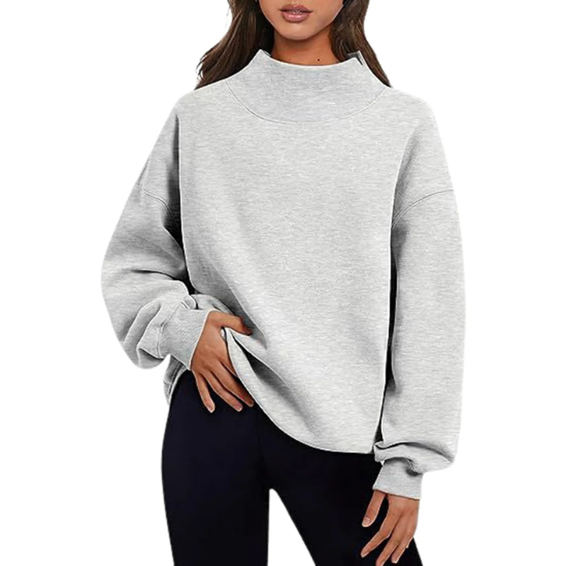 Annika | Damen Lässiges Oversize-Pullover-Sweatshirt