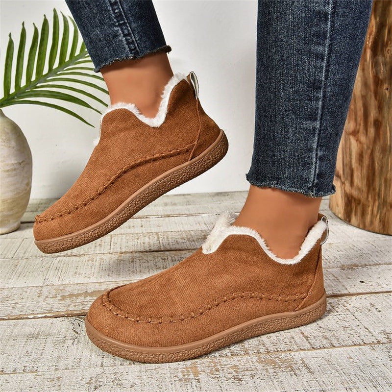 Isabella | Damen Winter Slip-On Fellstiefel
