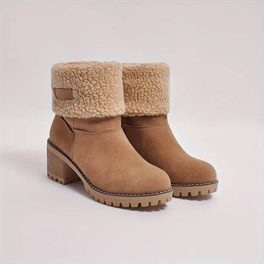 Anke | Damen Winterstiefel mit Kunstfellmanschette
