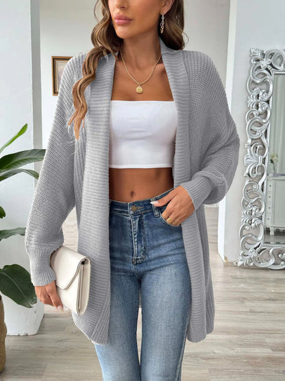 Lara | Damen Winter Strickcardigan mit Offener Front