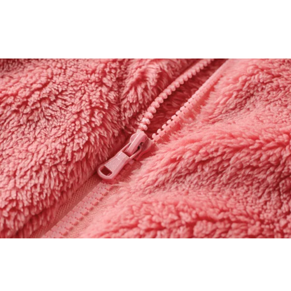 Beatrice | Damen Kuschelige Sherpa-Fleece-Reißverschlussjacke
