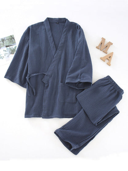 Anna | Damen Kimono-Pyjama-Set mit lockerem Schnitt