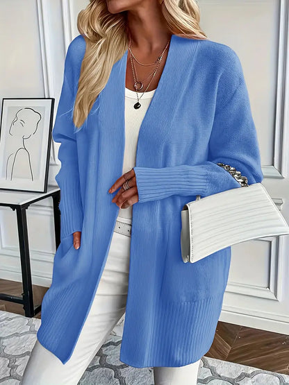 Viviane | Damen Gemütlicher Winter Cardigan mit offener Front
