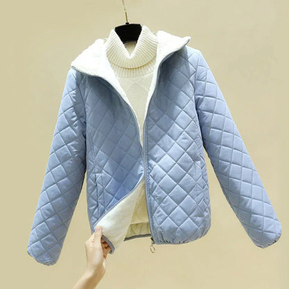Angela | Damen Winter Kurze Steppjacke