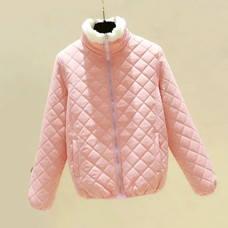 Angela | Damen Winter Kurze Steppjacke