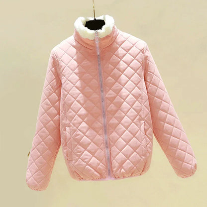 Angela | Damen Winter Kurze Steppjacke