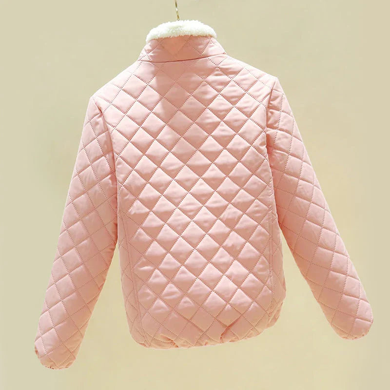 Angela | Damen Winter Kurze Steppjacke