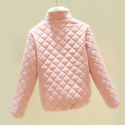Angela | Damen Winter Kurze Steppjacke