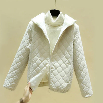 Angela | Damen Winter Kurze Steppjacke