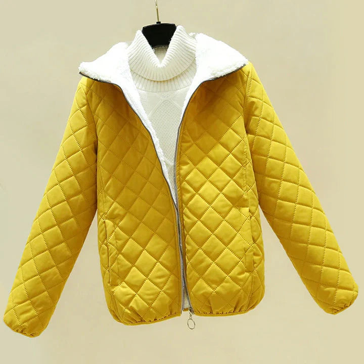 Angela | Damen Winter Kurze Steppjacke