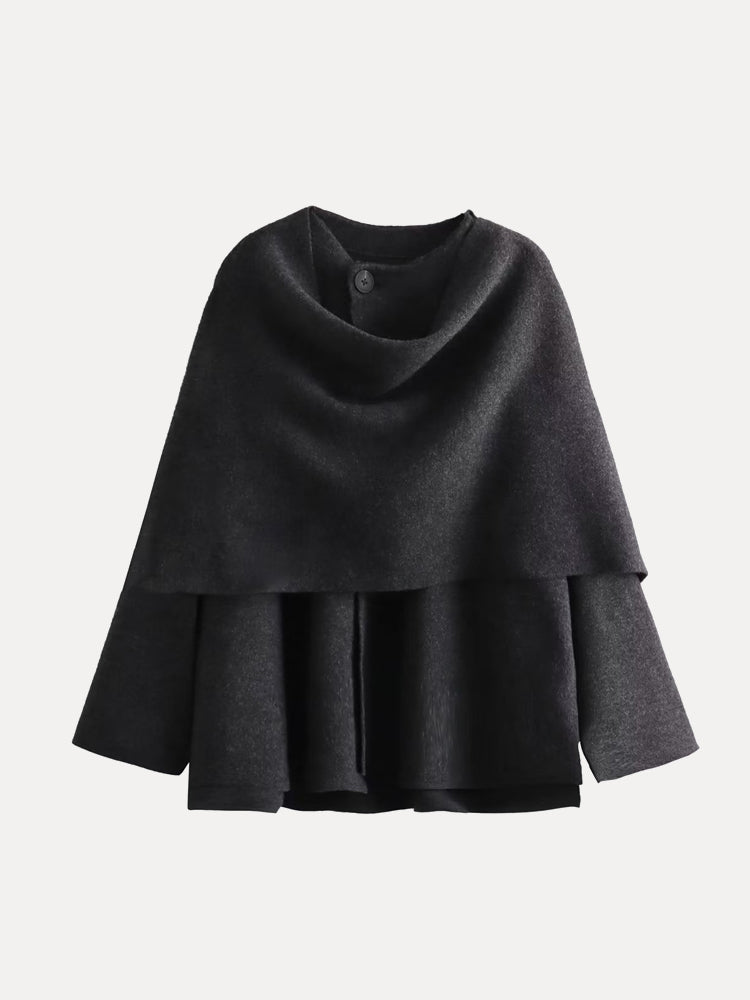 Manfred | Damen Übergrößer Rollkragenpullover mit Langen Ärmeln