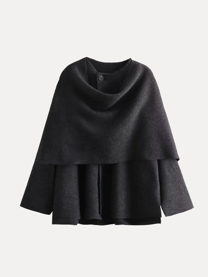 Manfred | Damen Übergrößer Rollkragenpullover mit Langen Ärmeln
