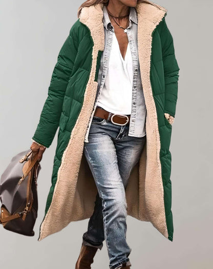 Carolin | Winter Damen Steppmantel mit Fleecefutter