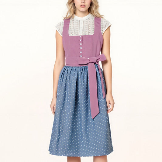 Carolin | Damen Bayerisches Dirndl mit Schleife für Oktoberfest