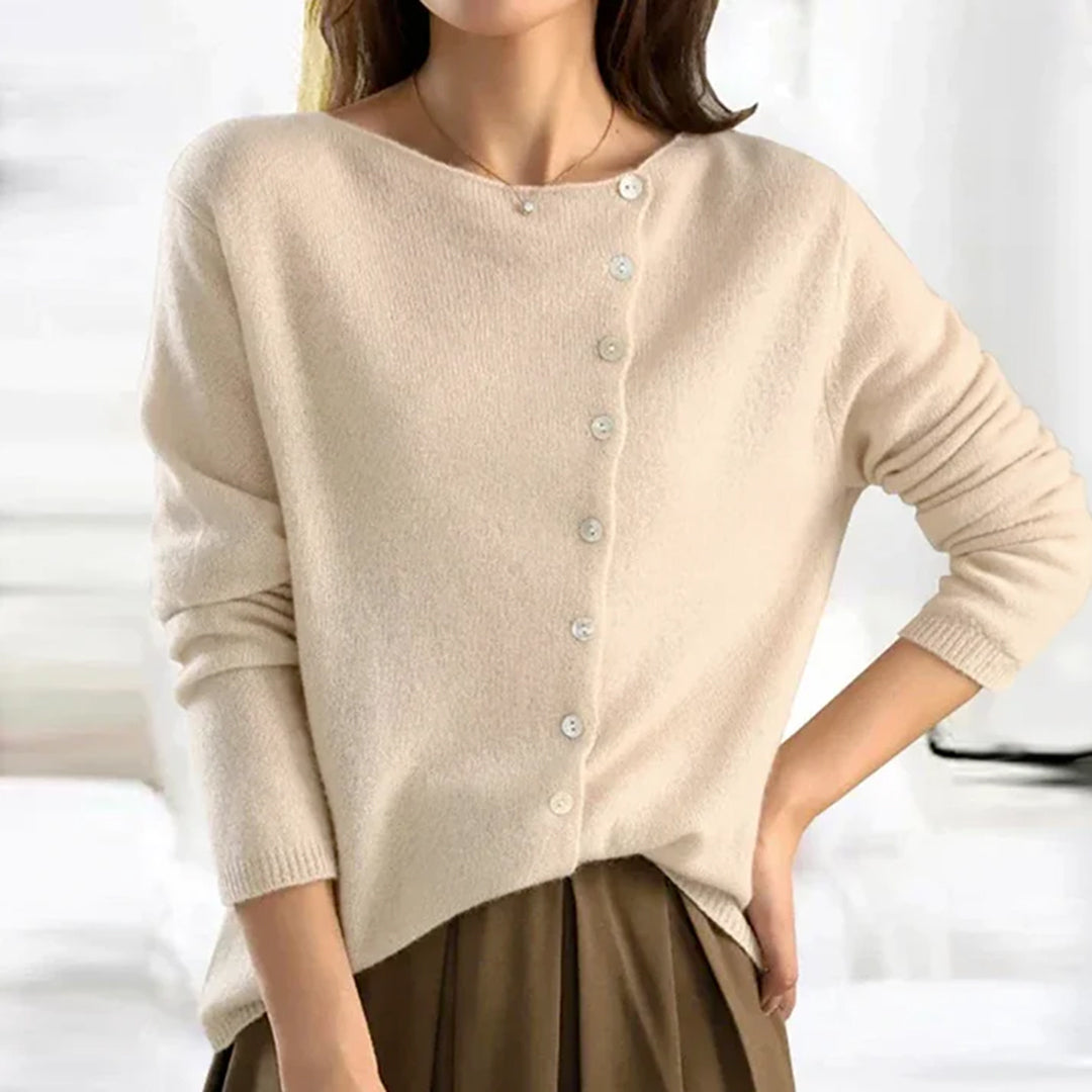 Sabina | Strickpullover mit Knöpfen Damen