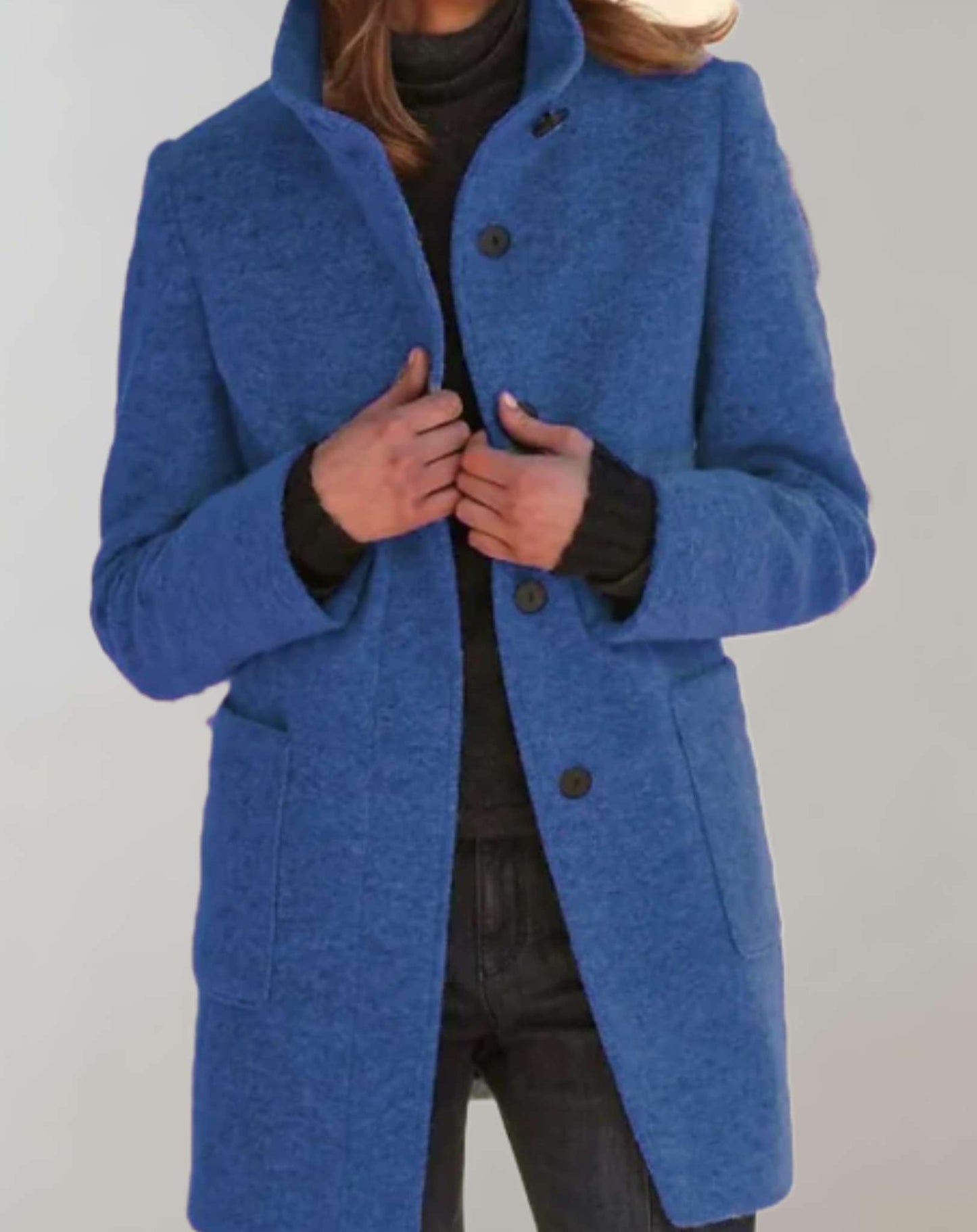 Felicia | Damen Winter Casual Mantel mit Knöpfen