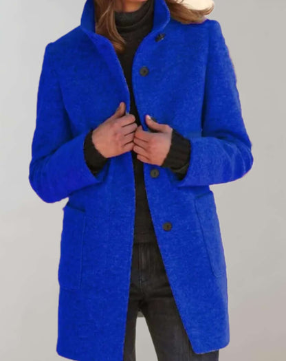 Felicia | Damen Winter Casual Mantel mit Knöpfen