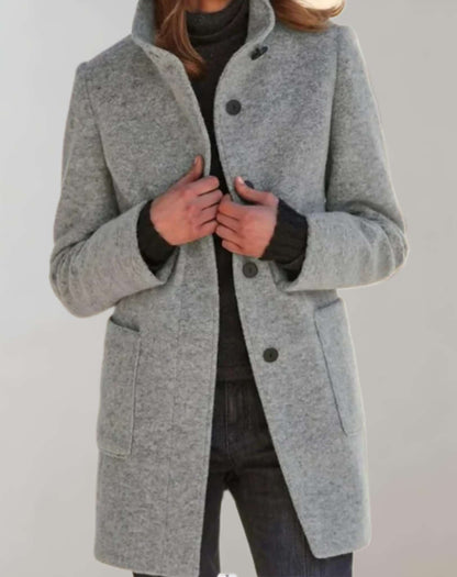 Felicia | Damen Winter Casual Mantel mit Knöpfen