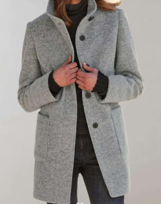 Felicia | Damen Winter Casual Mantel mit Knöpfen