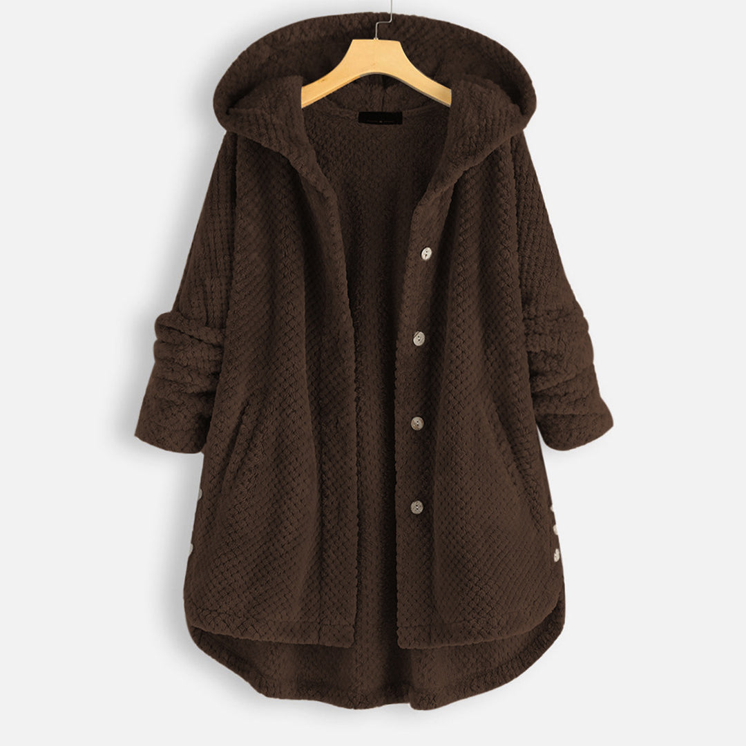 Bettina | Damen Fleece Cardigan mit Knöpfen