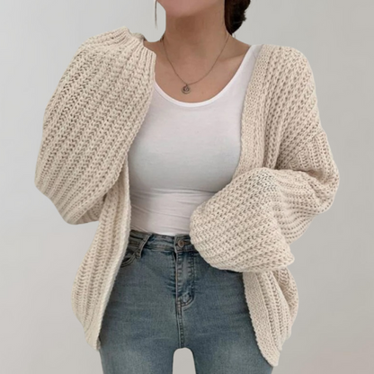 Regine | Grobstrick Offene Strickjacke Damen