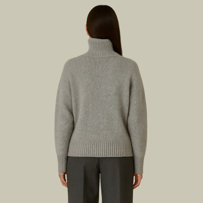 Nicole | Damen Locker Geschnittener Warmer Winterpullover