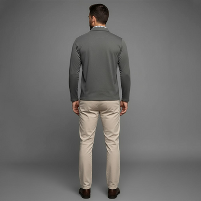 Norbert | Herren Winter Langarm Poloshirt