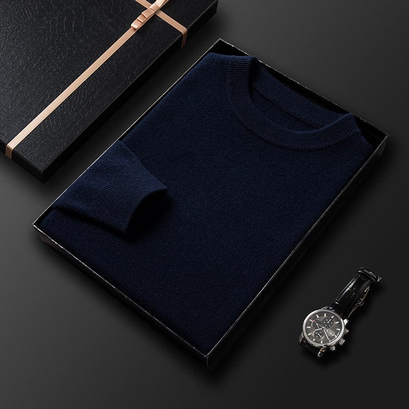 Jakob | Herren Bequemer Slim-Fit Strickpullover