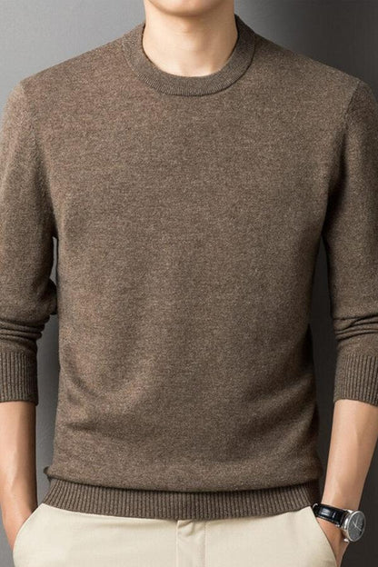 Jakob | Herren Bequemer Slim-Fit Strickpullover