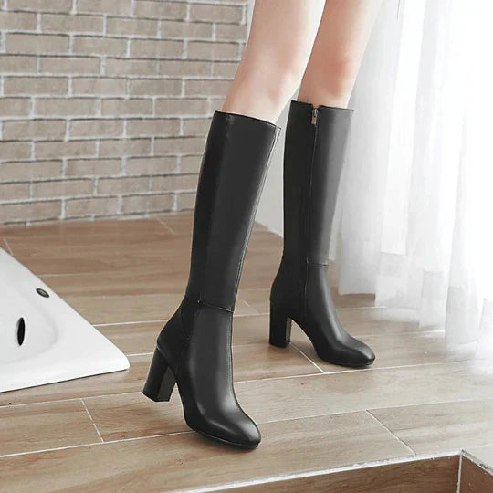 Claudia | Damen Winterstiefel mit hohem Absatz