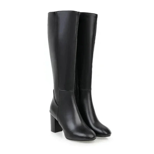 Claudia | Damen Winterstiefel mit hohem Absatz