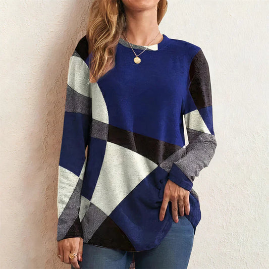 Lena | Damen Winterpullover mit Geometrischem Print
