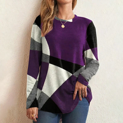 Lena | Damen Winterpullover mit Geometrischem Print