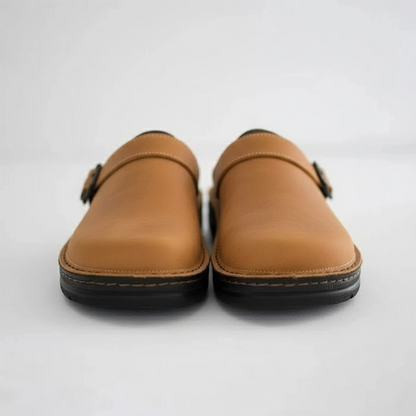 Norbert | Herren Leder Clogs Zum Hineinschlüpfen