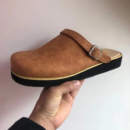 Daniel | Stylische Herren Leder Slipper-Clogs