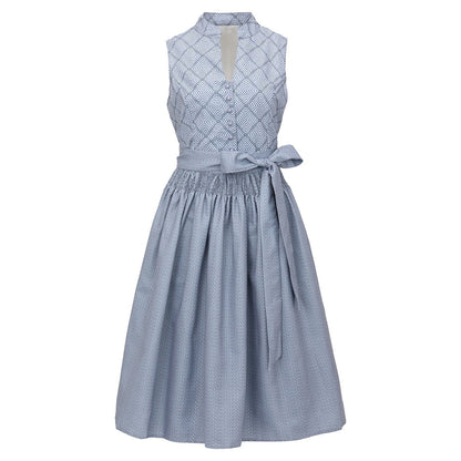 Elfriede | Damen Verziertes Oktoberfest Midi Dirndl