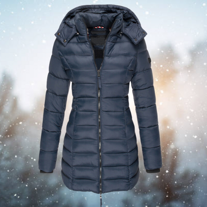 Viviane | Kapuzen Steppjacke mit Reißverschluss Damen