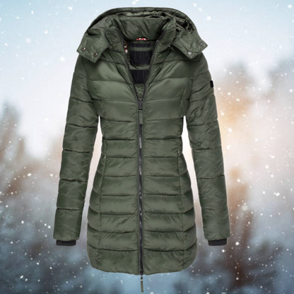 Viviane | Kapuzen Steppjacke mit Reißverschluss Damen