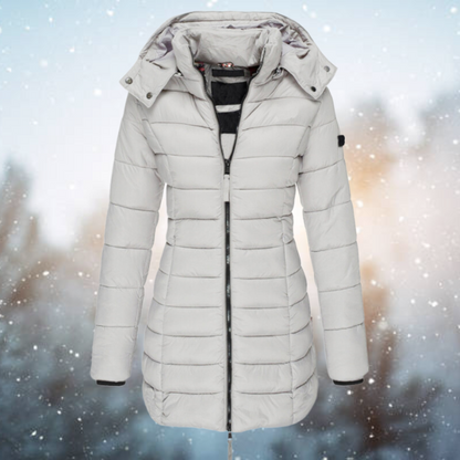 Viviane | Kapuzen Steppjacke mit Reißverschluss Damen