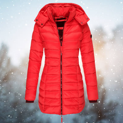 Viviane | Kapuzen Steppjacke mit Reißverschluss Damen