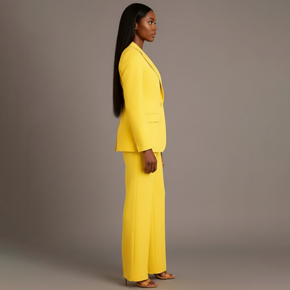 Selina | Schickes Formelles Anzugset Mit Maßgeschneidertem Langem Blazer Für Damen