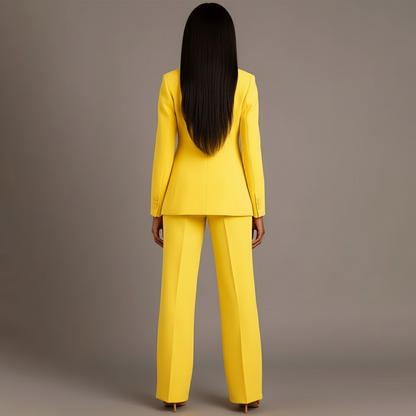 Selina | Schickes Formelles Anzugset Mit Maßgeschneidertem Langem Blazer Für Damen