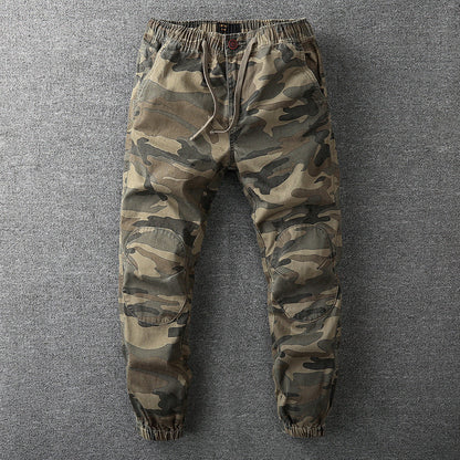 Stefan | Herren Hose mit elastischem Bund im Camouflage-Stil