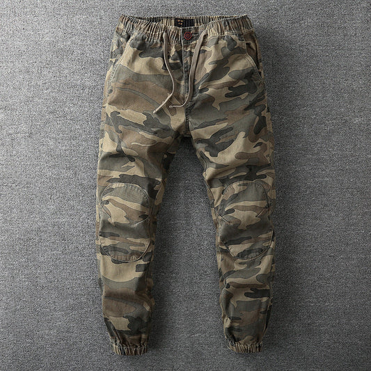 Stefan | Herren Hose mit elastischem Bund im Camouflage-Stil